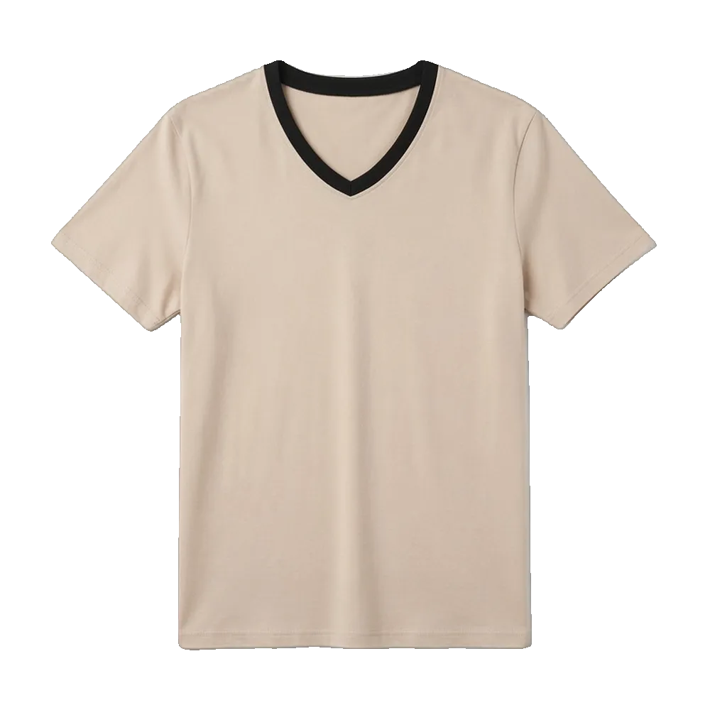 Custom v-neck t-shirt manufacturing