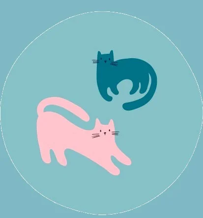 Cats children's pattern