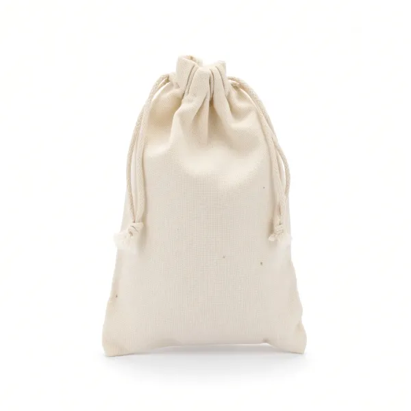 Cream cotton drawstring garment bag