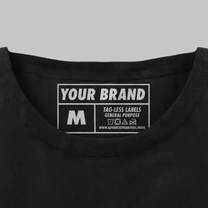 Custom screen printed label for streetwear