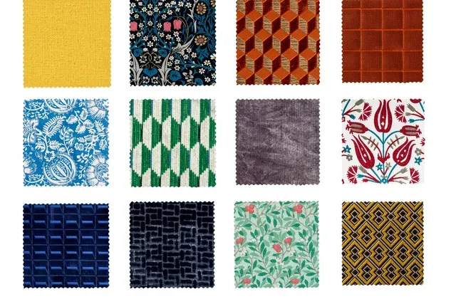 Fabric swatches and trims finalized before bulk cut and sew production