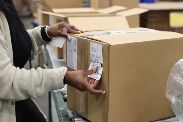 Final quality control, needle detection and packing before underwear ships