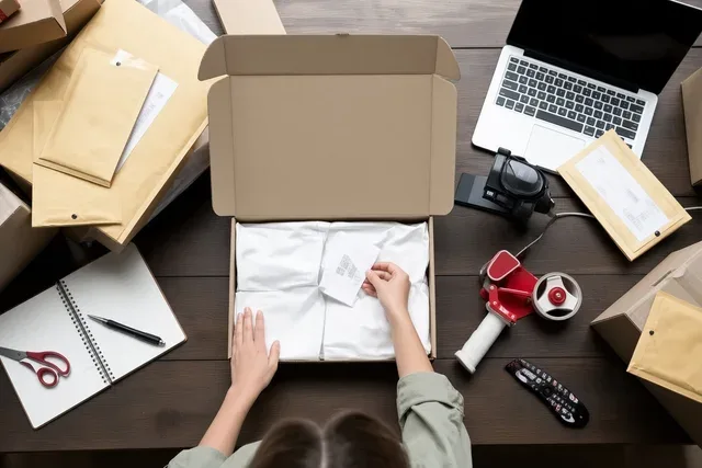 Garments folded and packed into boxes for secure DDP shipping