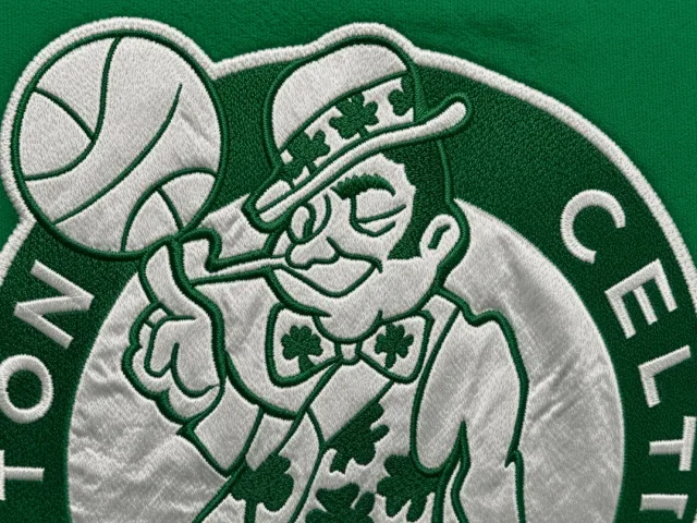 Satin appliqué embroidery with a smooth, glossy fill