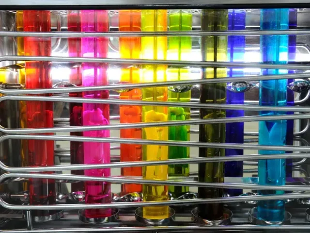 Dyeing and fixation — lab-dip shade check against the approved PMS