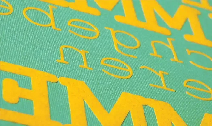 Flock screen printing with a raised, velvety fibre finish