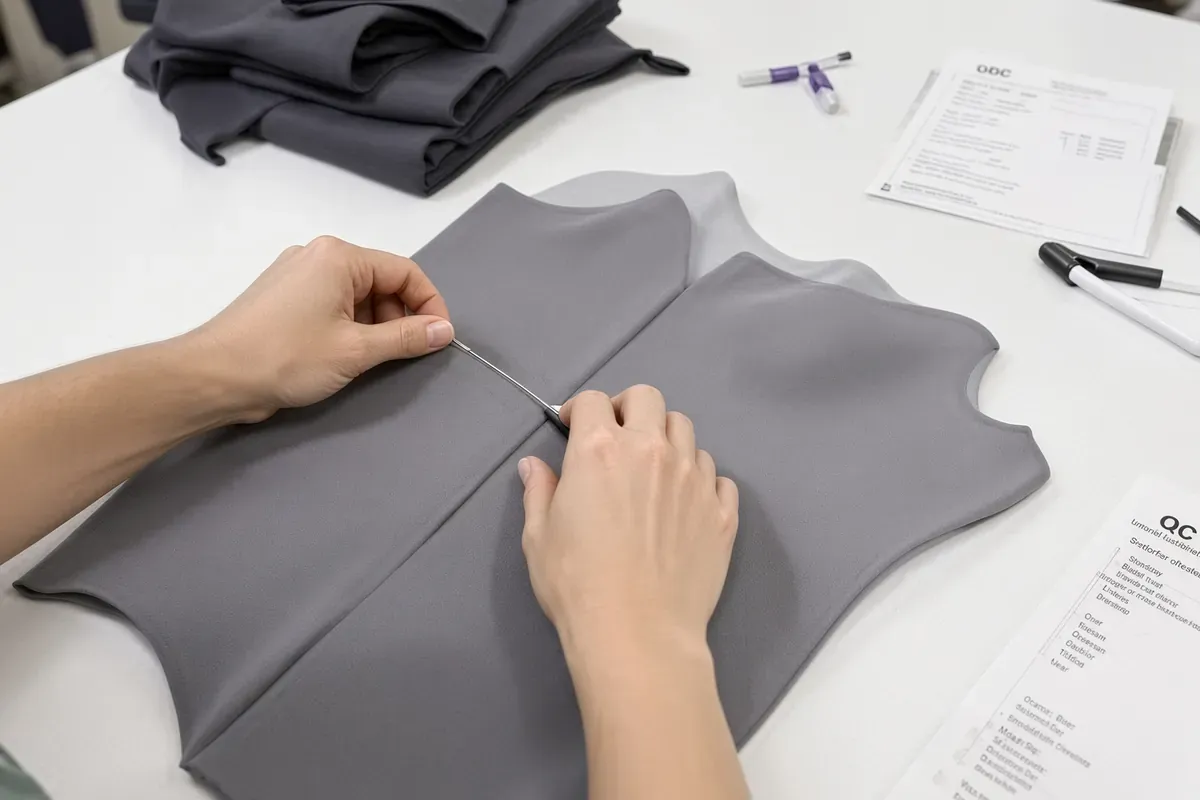 Ultrasonic-welded join on a stretch compression garment