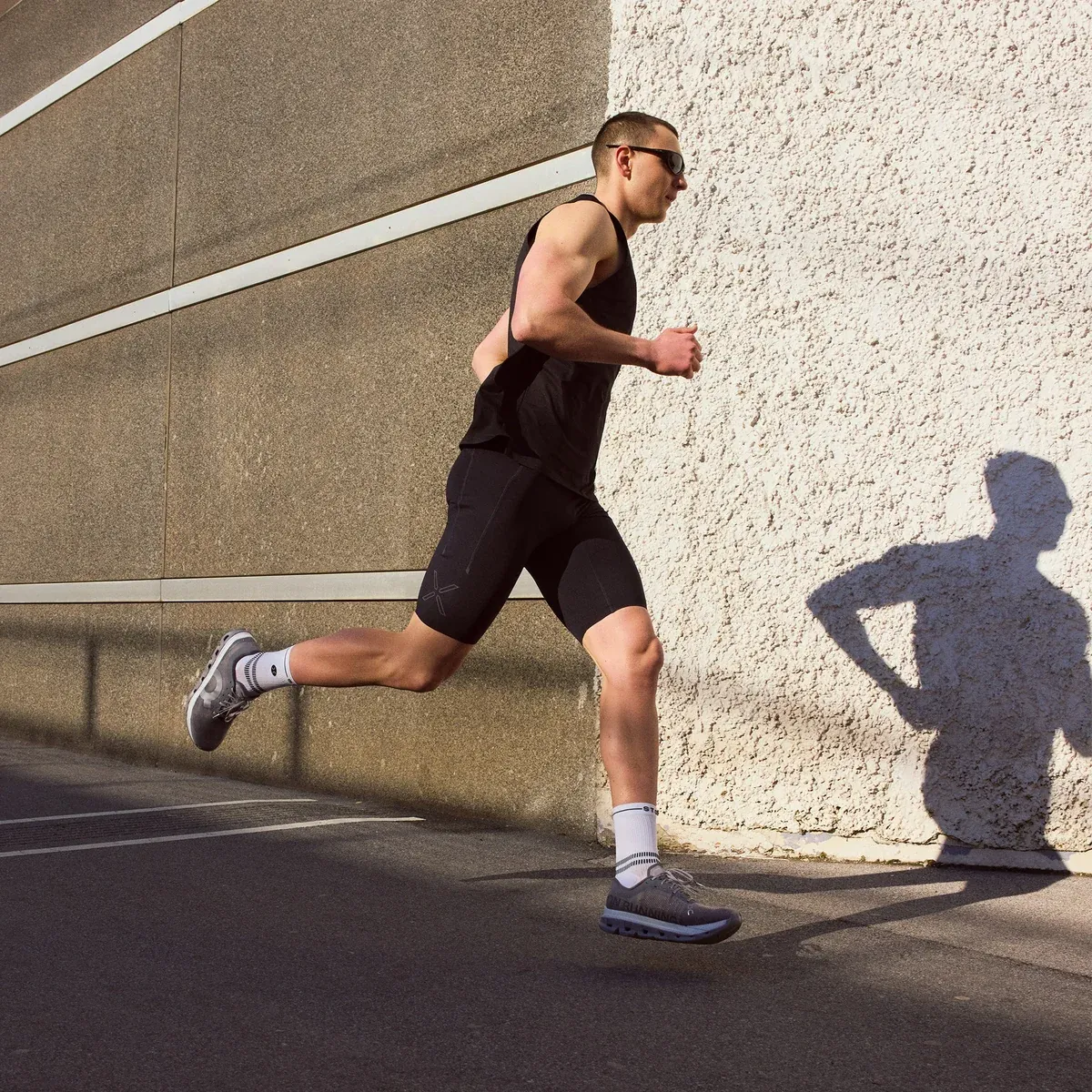 Custom running shorts product scene