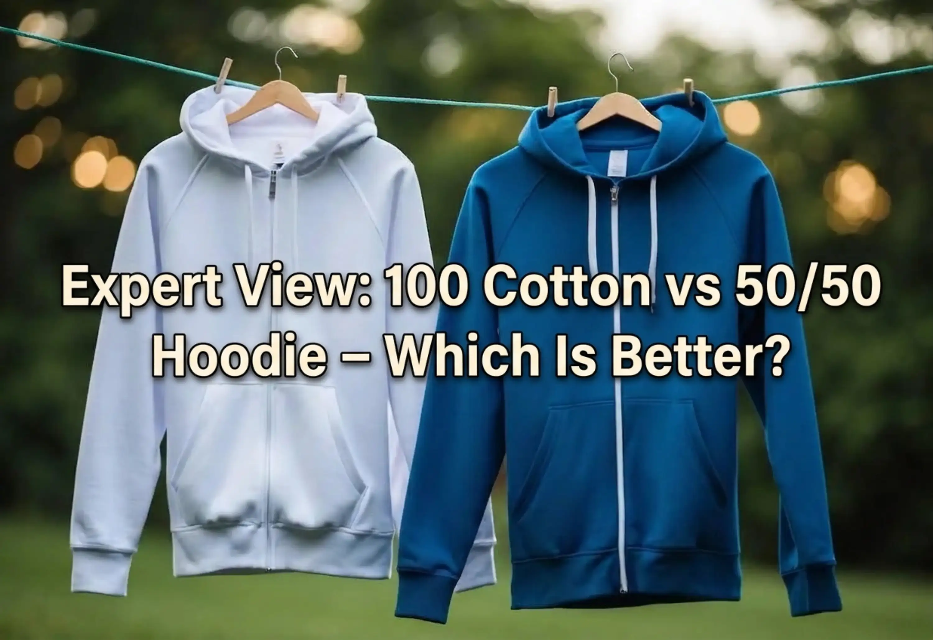 Expert View: 100% Cotton vs 50/50 Hoodie – Which Is Better? 1 100% Cotton vs 5050 Hoodie