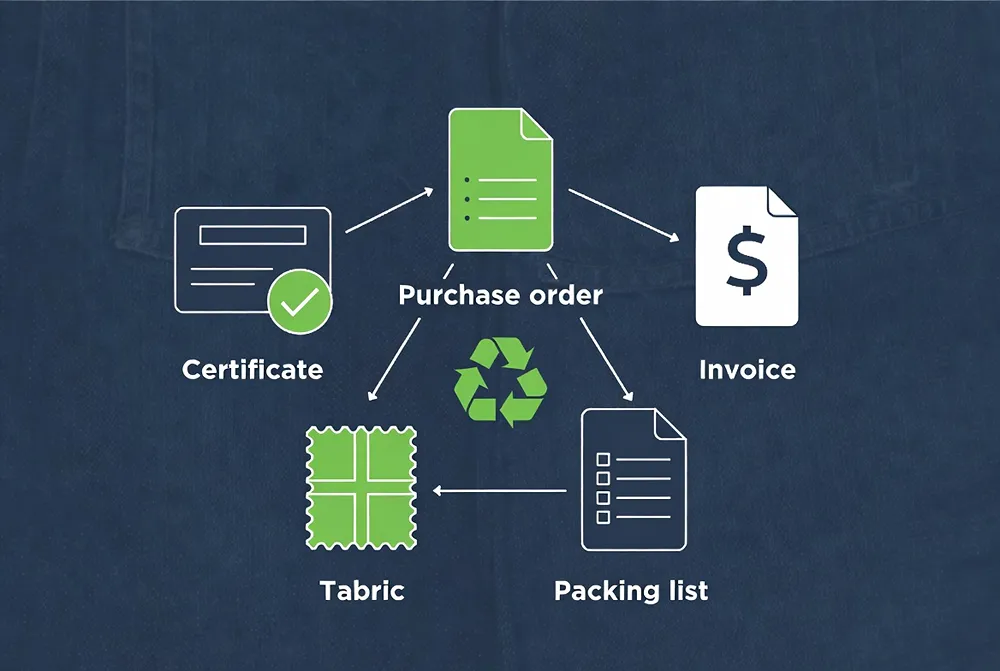 GRS Recycled Denim Fabric Supply for UK Fast Fashion Brand 2 Document Triangulation
