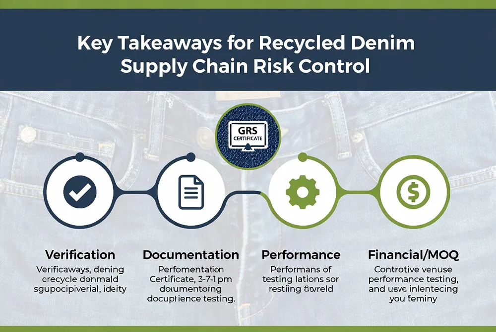 GRS Recycled Denim Fabric Supply for UK Fast Fashion Brand 4 Recycled Denim Supply Chain Risk Control Key Takeaways